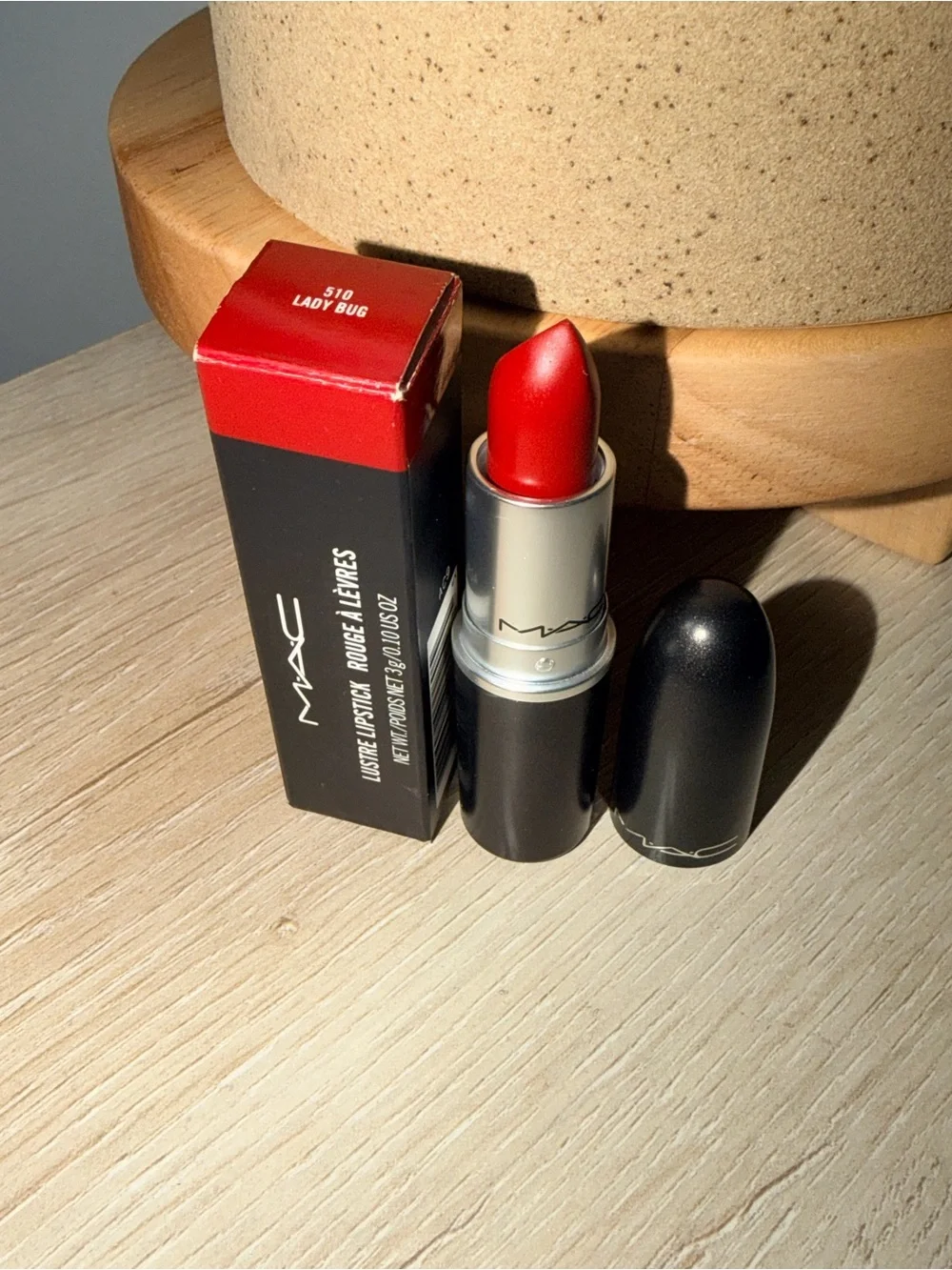 MAC Cosmetics Lady Bug Lipstick - Vibrant Red FULL SIZE